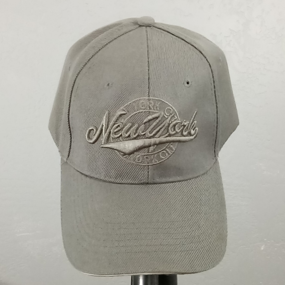 New York City Wool Blend Baseball Cap Hat Gray
